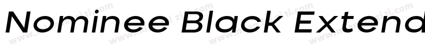 Nominee Black Extended Italic字体转换